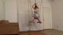 Barefoot Suspension Squirming in Silky Slip - Lorelei