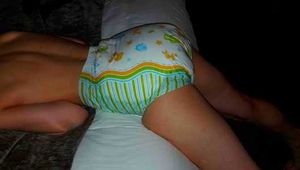 Punished and diapered by my babysitter