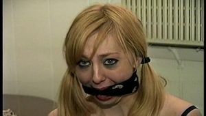 23 YR OLD AIRLINE FLIGHT ATTENDANT  HAS BEEN TAKEN HOSTAGE, BANDANNA CLEAVE GAGGED & CHAIR TIED WITH THIN ROPE (D70-13)