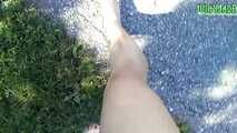 Bare feet walking outdoors Vol 1