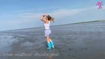 #Wellieswalk in the mudflats