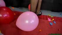 sexy heelpopping small party balloons