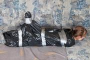[From archive] Veronika - captured, hogtied and packed into trash bag 02