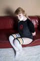 1057 Sweet in Tshirt and Socks hogtie