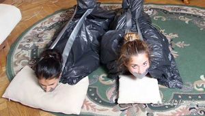 [From archive] Elvina & Sara - rope hogties and trash bags 05