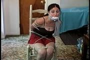 34 YEAR OLD HOTEL MANAGER GETS  MOUTH STUFFEDAND CLEAVE GAGGED 2 TIMES, HANDGAGGED AND HAS BEEN TIGHTLY TIED TO A CHAIR  (D70-7)