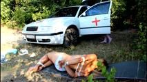 [From archive] Dana & La Pulya - Nurse outdoor problem video