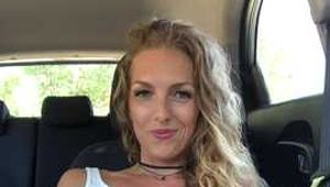 Masturbating in car until orgasm with vibrator!