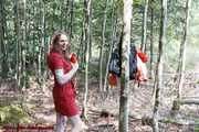 Handcuffed in the forest