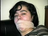 21 Yr OLD LATINA ERICA GETS BALL & WRAP ACE BANDAGE GAGGED (D25-9)