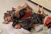 Elvina & Xenia - double hogtie ungagged