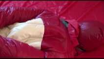 Get an Archive Video with Mara enjoying Bondage in her oldschool shiny nylon Downjacket