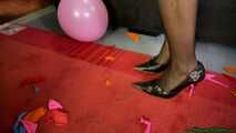 sexy heelpopping small party balloons