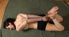 Barefoot hogtie