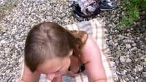 EXTREMELY RISKY!!! Girl gets outdoor-creampie
