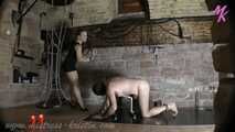 #whips on all fours #candlewax #whipping #ironpillory