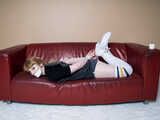 1057 Sweet in Tshirt and Socks hogtie