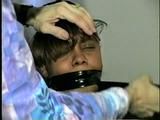 DEMETRIA GETS HER MOUTH STUFFED & WRAP GAGGED WITH ELECTRICAL TAPE (D27-15)