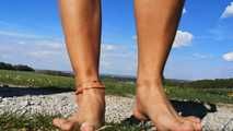 Nice feet on the gravel