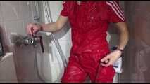 Get 2 Archive Videos with Sonja enjoying Bondage in her shiny nylon Rainwear