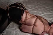 Rope tied hands shibari bondage