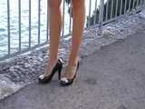 peep toe high heels