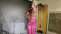 Marie M tied and gagged in jelly PVC Suit