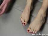 painted toenails