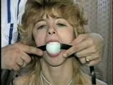 CUTIE FACE TERRI IS BAREFOOT, BALL-GAGGED, TIT TIED, CLEAVE GAGGED & TOE TIED (D47-10)