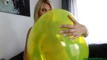 sexy sitpopping big helium balloons