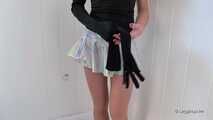 Long gloves and mini skirt, part 2