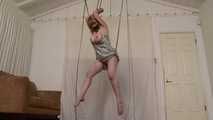 Barefoot Suspension Squirming in Silky Slip - Lorelei