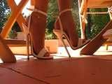 extreme high heels dangling