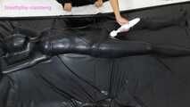 Xiaomeng in Vacuum Bed Teased with Tape