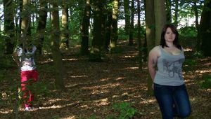 Two girls in the nature