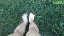 Bare feet walking outdoors Vol 1