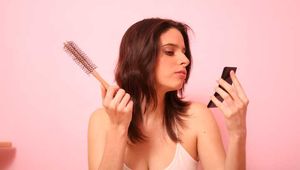 Hair brush masturbation