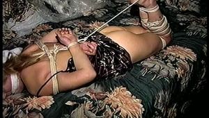 43 YEAR OLD WAITRESS IS HOG-TIED, BAREFOOT , TOE-TIED, PANTIE-LESS, SPANKED, HANDGAGGED AND STUFFS HER OWN MOUTH (D68-7)